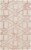 Feizy Rugs Lorrain Geometric Patterned Wool Area Rug - Blush Pink Perspective: front