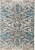 Feizy Keats Abstract Ikat Print Accent Rug - Crystal Teal/Taupe Perspective: front
