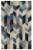 Feizy Rugs Arazad Tufted Graphic Chevron Area Rug - Cobalt Blue/Ivory Perspective: front
