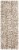 Feizy Rugs Brown/Ivory Waldor Metallic Animal Print Floor Runner Perspective: front