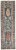Feizy Carrington Traditional Oushak Runner Rug - Flora/Fauna/Blue/Rust Perspective: front