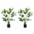 4FT Artificial Monstera Deliciosa Tree 2-Pack Fake Plant Faux Tree for Decor Perspective: front