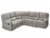 Living Style Nealy Sofa Sectional Couch - Gray Perspective: front