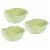 uxcell 3pcs Rice Washer Strainer Colander Fruit Washing Drain Basket Perspective: front