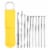 VOCOSTE 10pcs Earwax Cleaning Tool Portable Stainless Steel Ear Care Kit Perspective: front