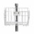 Metal Basket Add-On for CTA Digital Floor Stands Perspective: front