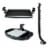 Desk Add-On Bundle with Keyboard Tray, Desk Organizer, and Cable Routing Column Perspective: front