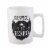 Pacific Market International Respect the Beard Square Handle Mug - Black/White Perspective: front