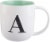 Pacific Market International ABC Monogram Barrel Mug - Assorted Perspective: front