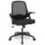Slickblue Adjustable Mesh Office Chair Rolling Computer Desk Chair with Flip-up Armrest Perspective: front