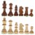 WE Games Wooden Traditional French Staunton Chessmen 3.75 inch king Perspective: front