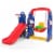 Gymax 3 in 1 Toddler Climber and Swing Set Kid Climber Slide Playset w/Basketball Hoop Perspective: front