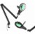 Gymax LED Magnifying Glass Desk Lamp w/ Swivel Arm & Clamp 2.25x Magnification Black Perspective: front