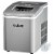 Costway Portable Ice Maker Machine Countertop 26Lbs/24H Self-cleaning w/ Scoop Silver Perspective: front