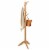 Gymax Wooden Coat Rack Hanger Hall Tree Entryway w/ 10 Hooks 2 Heights Oak Perspective: front