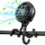 Mini Stroller Fan Clip-on for Baby, Rechargeable, Handheld and USB Cooling Fan Perspective: front