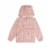 Hooded Long Sleeve Fake Fur Top Perspective: front