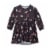 Printed Poodles Long Sleeve Dress Perspective: front