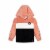 Colorblock Velvet Hooded Top Perspective: front
