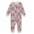 Organic Cotton One Piece Printed Roses Pajama Set Perspective: front