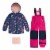 Two Piece Snowsuit With Butterflies Print Perspective: front