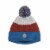 Colorblock Knit Hat Grey, Red And Blue Perspective: front