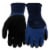 West Chester Protective Gear Blue Polyester Double Dipped Latex Grip Gloves Perspective: front