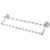 Kingston Brass BA2973C Governor 24  Dual Towel Bar, Polished Chrome Perspective: front