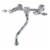 Kingston Brass KS1211TAL Tudor Wall Mount Bathroom Faucet, Polished Chrome Perspective: front