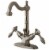 KS1438TAL Tudor Two-Handle Bathroom Faucet with Brass Pop-Up and Cover Plate, Brushed Nickel Perspective: front