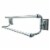 Kingston Brass BA6013C Millennium 24  Dual Towel Bar, Polished Chrome Perspective: front