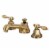 Kingston Brass KS4463TAL Tudor 8" Widespread Bathroom Faucet, Antique Brass Perspective: front