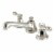 Kingston Brass KS4466TAL Tudor 8" Widespread Bathroom Faucet, Polished Nickel Perspective: front