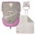 Printed Woodland Animals Baby Pouch Lilac Perspective: front