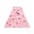 Jersey Necktube With Printed Flowers Peach Pink And Black Perspective: front