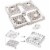EL Mustee Durastall 2-3/4 In. Shower Base Extender 86.500 Perspective: front
