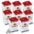 8x Canon Kp-108in Selphy Color Ink 4x6 Paper Set 3115b001 For Selphy Cp910 Cp900 Perspective: front
