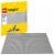 LEGO® 10701 Gray Baseplate Building Set Perspective: front
