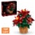 LEGO Icons Poinsettia Plant Building Set and Centerpiece Table Decoration 10370 Perspective: front