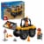 LEGO City Yellow Construction Wheel Loader Building Toy 60450 Perspective: front