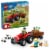 LEGO City Red Farm Tractor with Trailer & Sheep Building Toy 60461 Perspective: front
