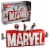 LEGO Marvel: MARVEL Logo & Minifigures Building Toy 76313 Perspective: front