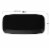 10.6  x 5  Solid Black Flat Raised Edge Rectangular Disposable Plastic Plates (120 Plates) Perspective: front
