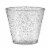 9 oz. Clear with Silver Glitter Round Disposable Plastic Party Cups (240 Cups) Perspective: front