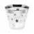 9 oz. Clear with Silver Dots Round Disposable Plastic Party Cups (240 Cups) Perspective: front