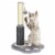 Gymax 20.5'' Tall Cat Scratching Post Claw Scratcher w/ Sisal Rope & Plush Ball Perspective: front