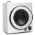 13.2 lbs Electric Tumble Compact Laundry Dryer Stainless Steel Tub 1350 W Perspective: front