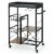 4-Tier Kitchen Bar Cart Rolling Serving Trolley Wine Rack Removable Tray Basket Perspective: front