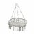 2 Person Hanging Hammock Chair w/ Cushion Macrame Swing 330 lbs Capacity Grey Perspective: front