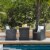 3PCS Patio Wicker Bistro Set PE Rattan Dining Table Set w/ Grey Cushions Perspective: front